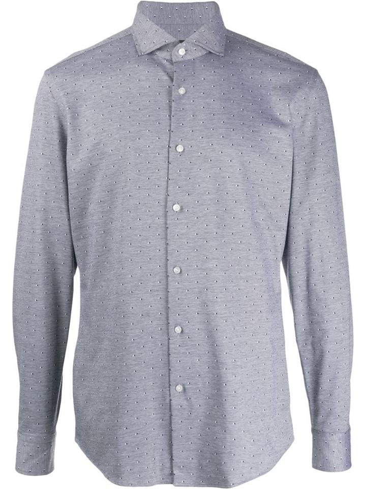 Boss Hugo Boss Jacquard Shirt - Blue