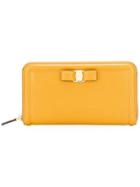 Salvatore Ferragamo Vara Zip Wallet - Yellow & Orange