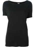 Kristensen Du Nord Boat Neck Relaxed Fit T-shirt, Women's, Size: 2, Black, Cotton