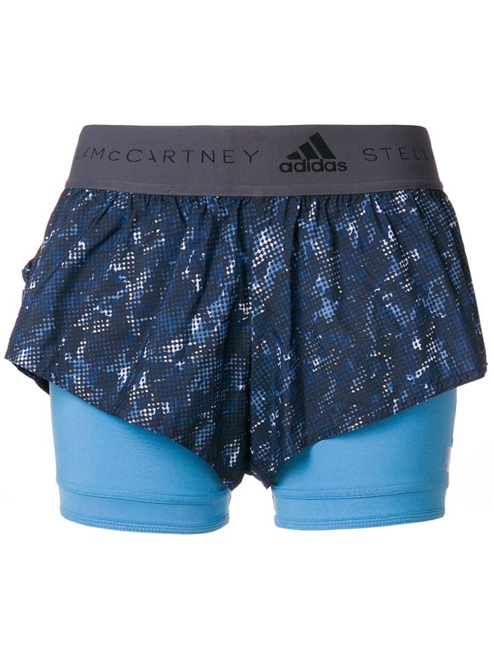 Adidas By Stella Mccartney Running 2-in-1 Shorts - Blue