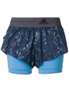 Adidas By Stella Mccartney Running 2-in-1 Shorts - Blue