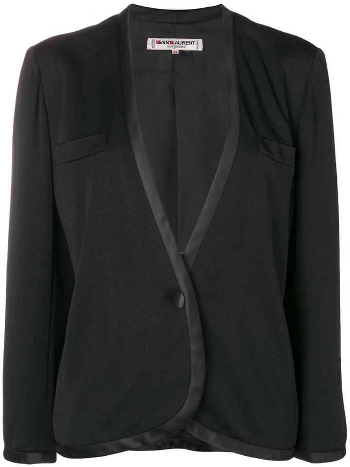 Yves Saint Laurent Pre-owned 1970's V-neck Jacket - Black