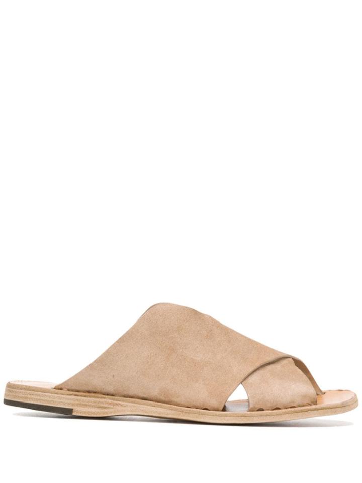 Officine Creative Criss-cross Slides - Neutrals