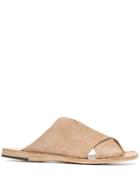 Officine Creative Criss-cross Slides - Neutrals