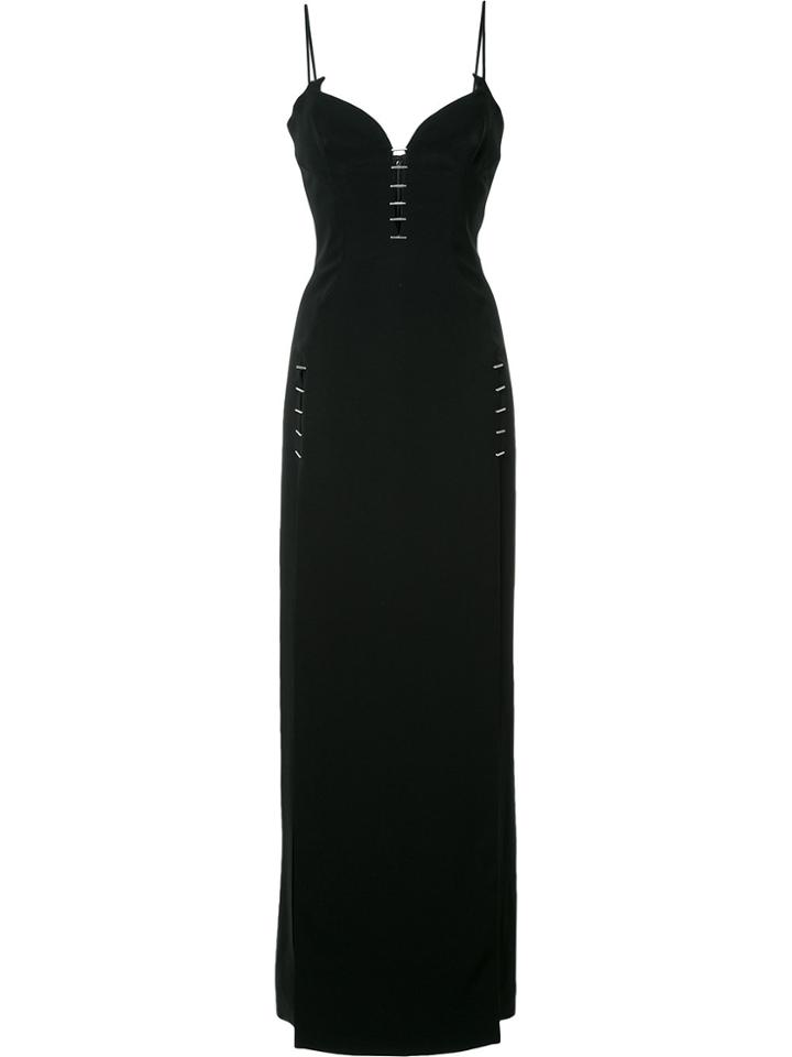 Mugler Long Stapled Gow - Black