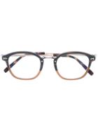 Matsuda - Rounded Glasses - Unisex - Acetate/metal - 48, Brown, Acetate/metal
