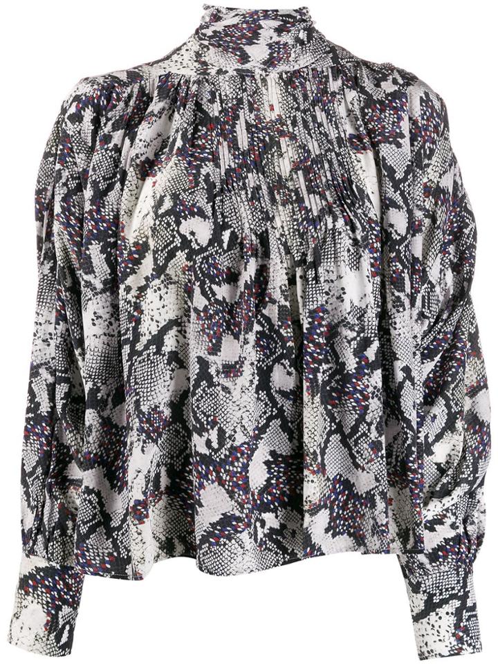 Isabel Marant Snake Print Blouse - White