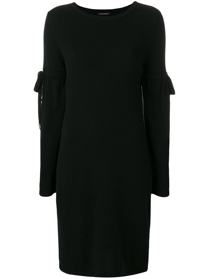 Luisa Cerano Knitted Dress - Black