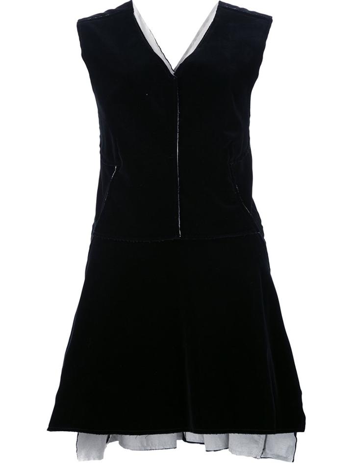 Derek Lam Peplum Sleeveless Blouse, Women's, Size: 46, Black, Cotton/spandex/elastane