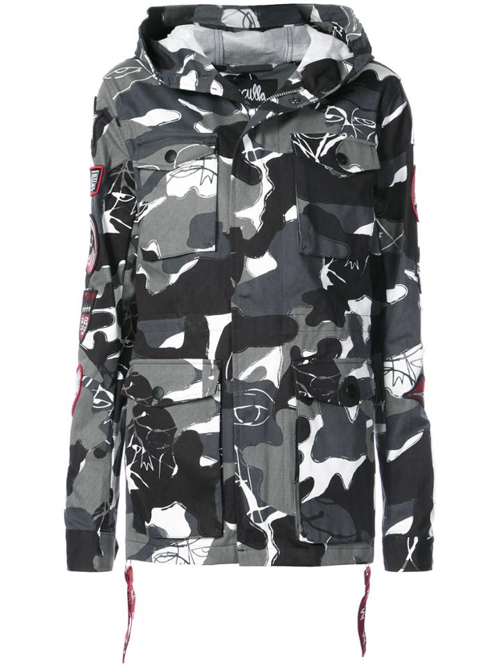 Haculla Kustom Camo Parka - Black