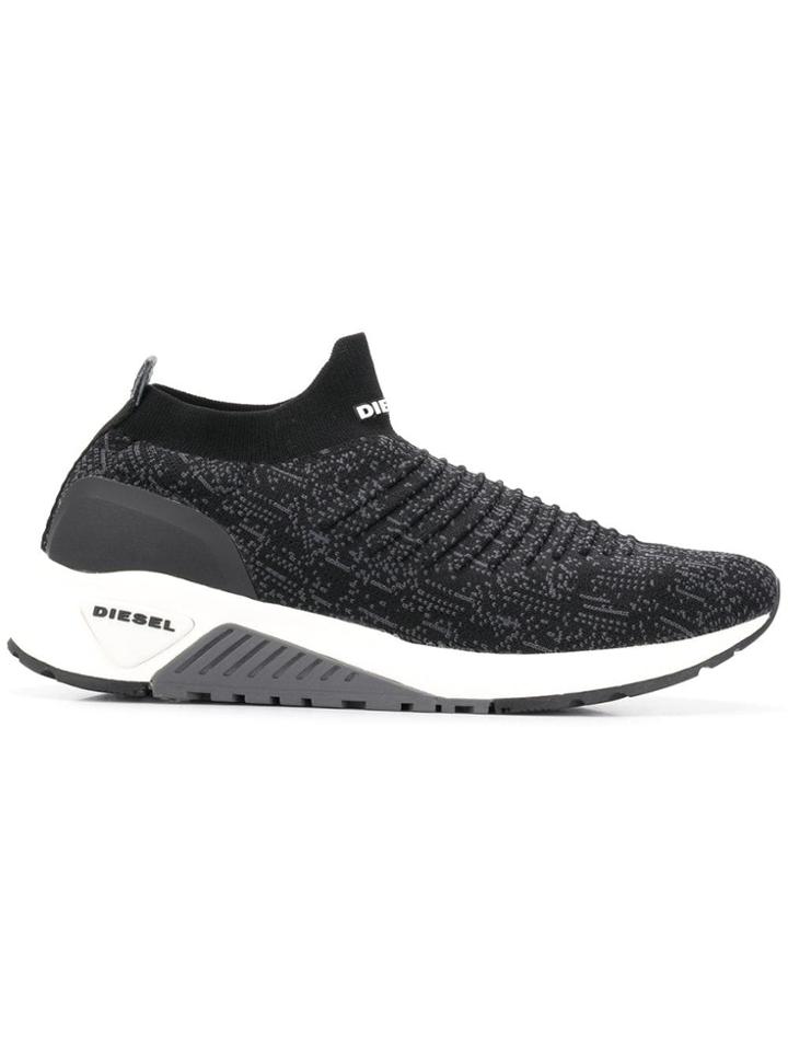 Diesel Kb Athl Sock Sneakers - Black
