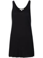 Nili Lotan Raw Hem Tank Top, Women's, Size: Small, Black, Cotton