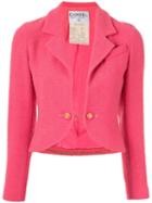 Chanel Pre-owned Single-breasted Cropped Jacket - Pink