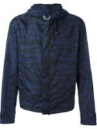 Burberry Prorsum Graphic Print Windbreaker, Men's, Size: 50, Blue, Polyamide