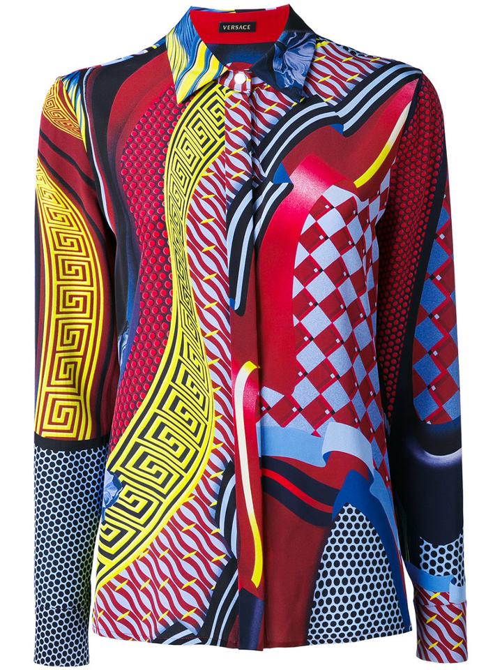 Versace - Printed Shirt - Women - Silk - 42, Silk