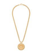 Versace Medusa Logo Medallion Necklace - Metallic