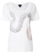 Just Cavalli Bead Snake T-shirt - White