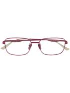 Gucci Eyewear Square Glasses - Red