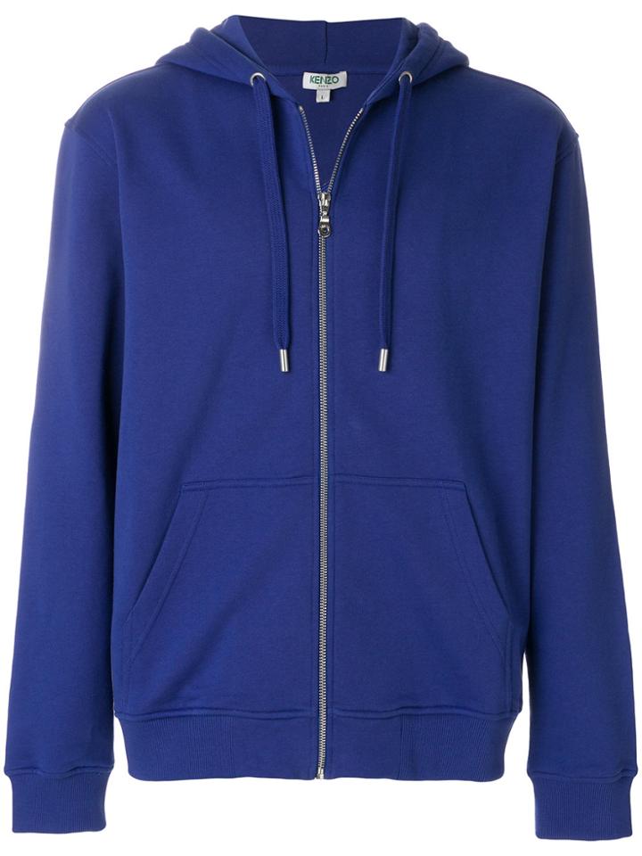 Kenzo Hooded Logo Jacket - Blue