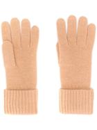 N.peal Ribbed Knit Gloves - Neutrals