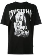Misbhv - Logo Print T-shirt - Women - Cotton - L, Black, Cotton
