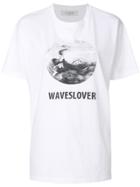 Valentino Waves Lover Print T-shirt - White