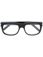 Saint Laurent Eyewear Rectangular Frame Sunglasses - Black