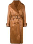 Urbancode Double Breasted Coat - Brown