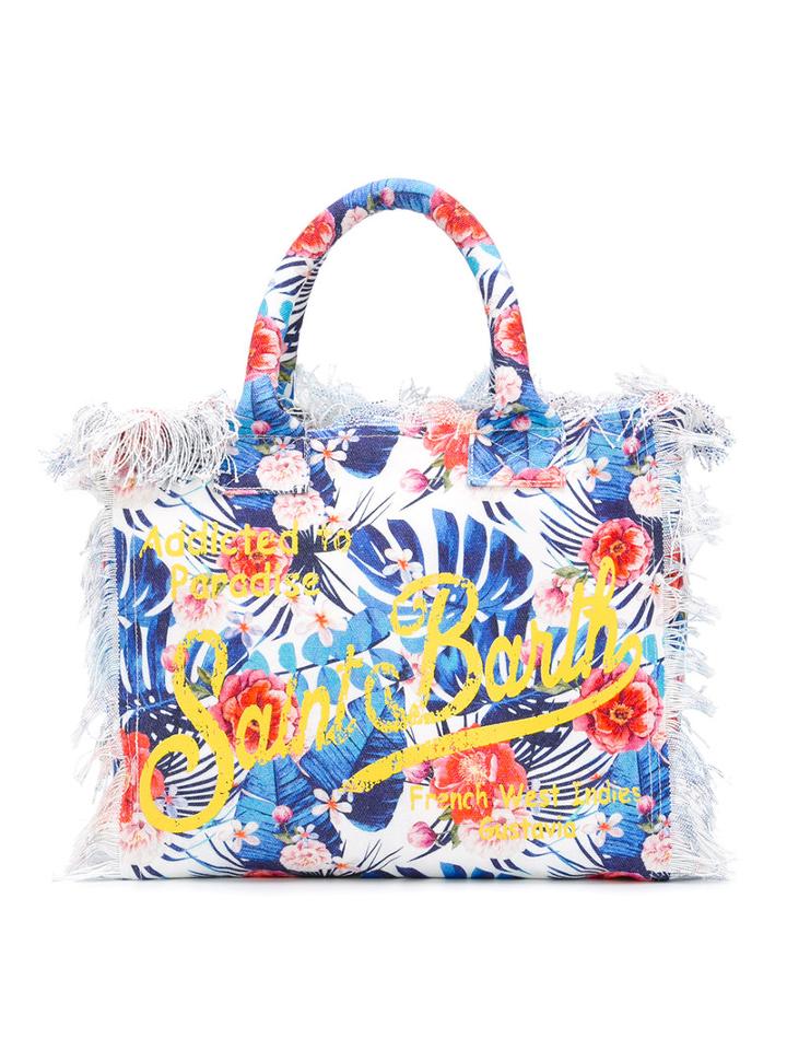 Mc2 Saint Barth Kids - Vanity Beach Bag - Kids - Cotton - One Size, Blue