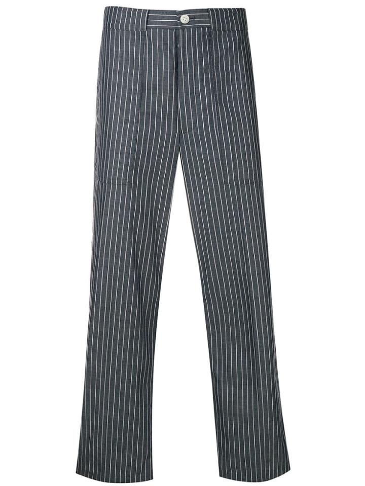 Thom Browne Cargo Pocket Pinstripe Trouser - Blue