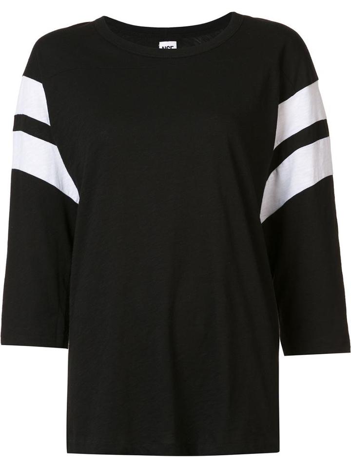 Nsf Round Neck Sweatshirt, Women's, Size: Medium, Black, Cotton