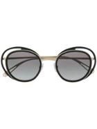Giorgio Armani Oversized Sunglasses - Metallic