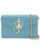 J.w.anderson Logo Plaque Crossbody Bag, Women's, Blue