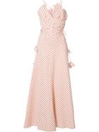Rosie Assoulin 'tutti Frutti' Dress, Women's, Size: 0, Red, Cotton/linen/flax