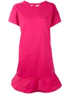 Moncler T-shirt Jersey Dress, Women's, Size: Xs, Pink/purple, Cotton/polyester