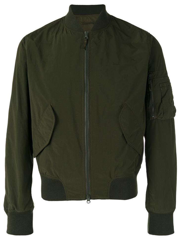Aspesi - Zipped Bomber Jacket - Men - Polyamide/polyester - L, Green, Polyamide/polyester
