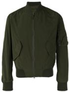 Aspesi - Zipped Bomber Jacket - Men - Polyamide/polyester - L, Green, Polyamide/polyester