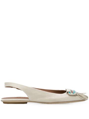 Sartore Slingback Ballerinas - Neutrals