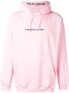 F.a.m.t. 'freedom Is Not Free' Hoodie - Pink
