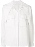 Maison Kitsuné White Lavalliere Shirt