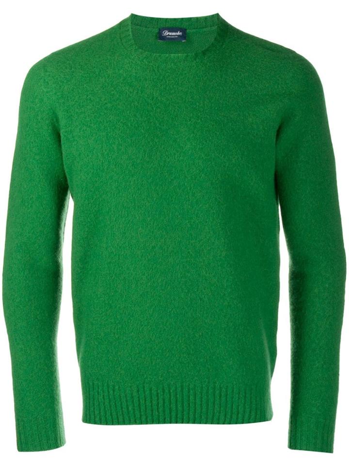Drumohr Slim-fit Wool Sweater - Green