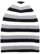 Sonia Rykiel Striped Beanie Hat - White