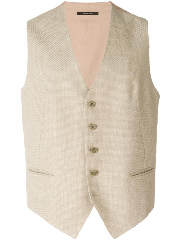 Tagliatore Classic Button Waistcoat - Nude & Neutrals