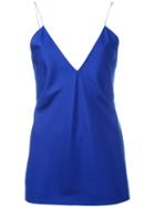 Haider Ackermann Deep V-neck Camisole Top, Women's, Size: 38, Blue, Silk