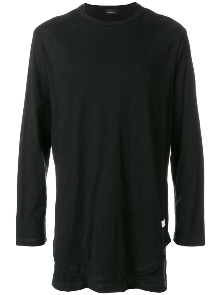 Stampd Tonal Logo Print Sweatshirt - Black