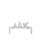 A-cold-wall* Monogram Brooch - Metallic
