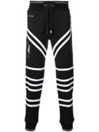 Philipp Plein Striped Track Pants - Black