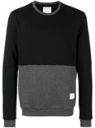 The Editor Colour Block Sweatshirt - Black