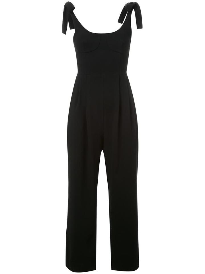 Rebecca Vallance 'courtside' Bustier Jumpsuit, Women's, Size: 8, Black, Polyurethane