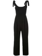 Rebecca Vallance 'courtside' Bustier Jumpsuit, Women's, Size: 8, Black, Polyurethane
